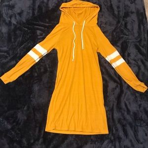 Fall-Time Hooded Dress